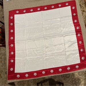 Red and White Logo Scarf